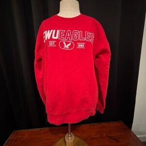 Tultex Red EWU Eagles Crewneck Sweater‎